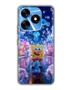 Чехол для TECNO Spark 10 с картинкой «Неоновый океан» Чехол для TECNO Spark 10 с картинкой «Неоновый океан»