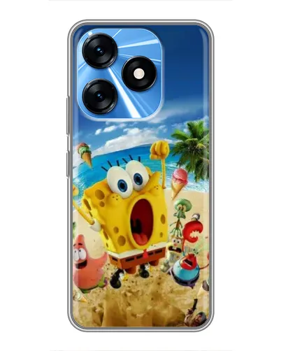 Чехол для TECNO Spark 10 с картинкой «Развлечения на пляже»