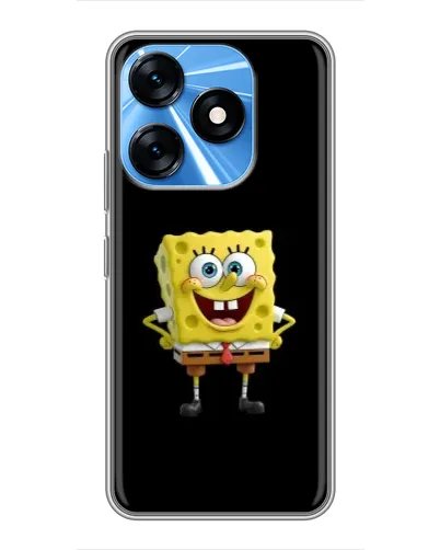 Чехол для TECNO Spark 10 с картинкой «Классический Губка Боб»