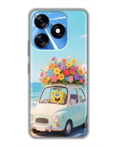 Чехол для TECNO Spark 10 с картинкой «Автомобильное путешествие»