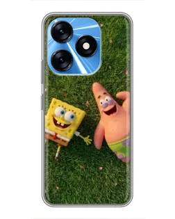 Чехол для TECNO Spark 10 с картинкой «Друзья на лужайке» Чехол для TECNO Spark 10 с картинкой «Друзья на лужайке»