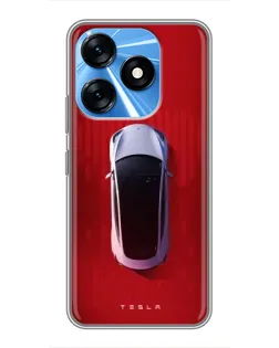 Чехол для TECNO Spark 10 с картинкой «Tesla Top View» Чехол для TECNO Spark 10 с картинкой «Tesla Top View»