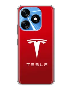Чехол для TECNO Spark 10 с картинкой «Tesla Red Classic» Чехол для TECNO Spark 10 с картинкой «Tesla Red Classic»
