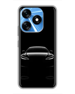 Чехол для TECNO Spark 10 с картинкой «Силуэт Tesla Night» Чехол для TECNO Spark 10 с картинкой «Силуэт Tesla Night»