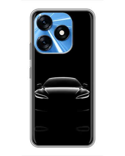 Чехол для TECNO Spark 10 с картинкой «Силуэт Tesla Night» Чехол для TECNO Spark 10 с картинкой «Силуэт Tesla Night»