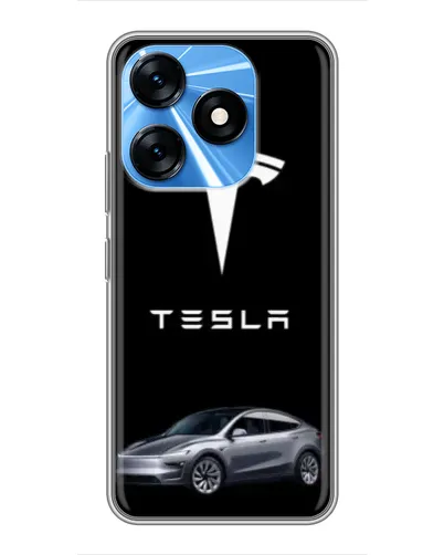 Чехол для TECNO Spark 10 с картинкой «Tesla Model Y» Чехол для TECNO Spark 10 с картинкой «Tesla Model Y»