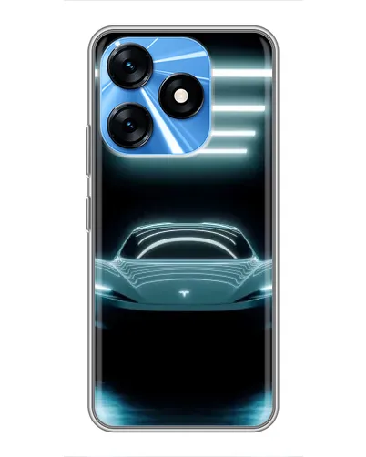 Чехол для TECNO Spark 10 с картинкой «Tesla в неоне» Чехол для TECNO Spark 10 с картинкой «Tesla в неоне»