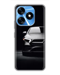 Чехол для TECNO Spark 10 с картинкой «Свет фар Mercedes»