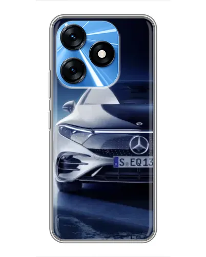 Чехол для TECNO Spark 10 с картинкой «Mercedes EQ — будущее»