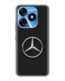Чехол для TECNO Spark 10 с картинкой «Карбоновый Mercedes стиль» Чехол для TECNO Spark 10 с картинкой «Карбоновый Mercedes стиль»