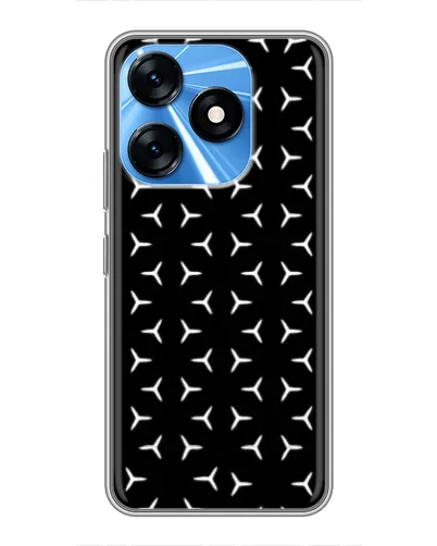 Чехол для TECNO Spark 10 с картинкой «Mercedes паттерн звезд» Чехол для TECNO Spark 10 с картинкой «Mercedes паттерн звезд»