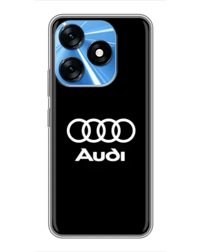 Чехол для TECNO Spark 10 с картинкой «Классическое лого Audi» Чехол для TECNO Spark 10 с картинкой «Классическое лого Audi»