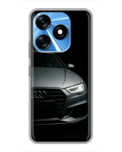 Чехол для TECNO Spark 10 с картинкой «Audi — детализация кузова»