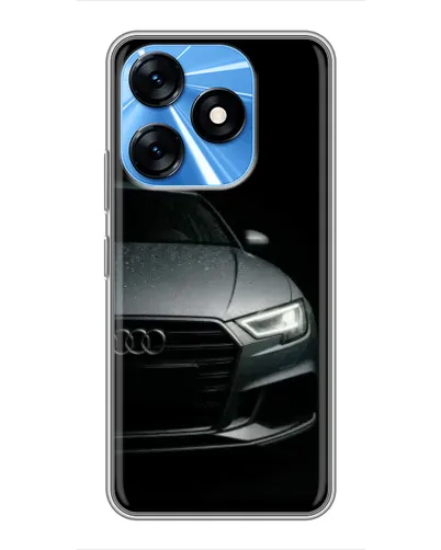 Чехол для TECNO Spark 10 с картинкой «Audi — детализация кузова» Чехол для TECNO Spark 10 с картинкой «Audi — детализация кузова»