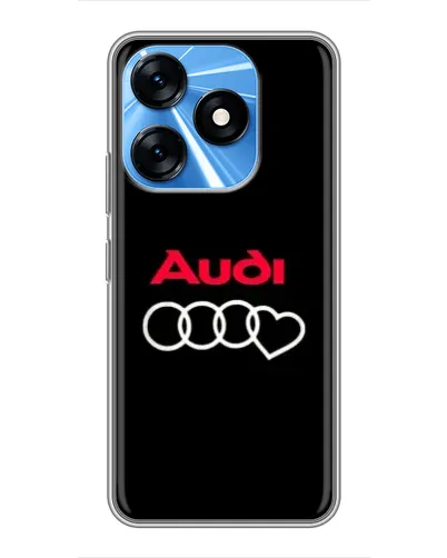 Чехол для TECNO Spark 10 с картинкой «Логотип Audi Heart» Чехол для TECNO Spark 10 с картинкой «Логотип Audi Heart»