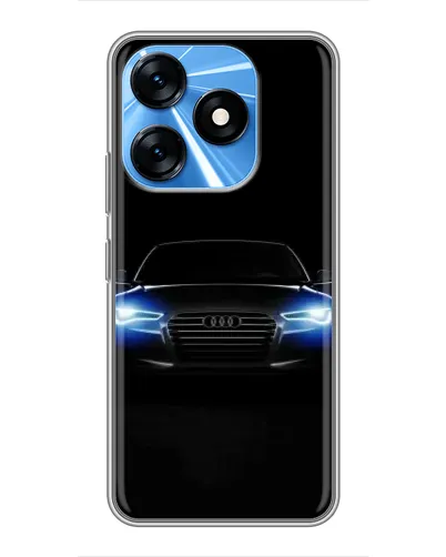 Чехол для TECNO Spark 10 с картинкой «Audi в неоне» Чехол для TECNO Spark 10 с картинкой «Audi в неоне»