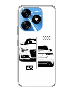 Чохол для TECNO Spark 10 з картинкою «Audi — контрастний дизайн» Чохол для TECNO Spark 10 з картинкою «Audi — контрастний дизайн»