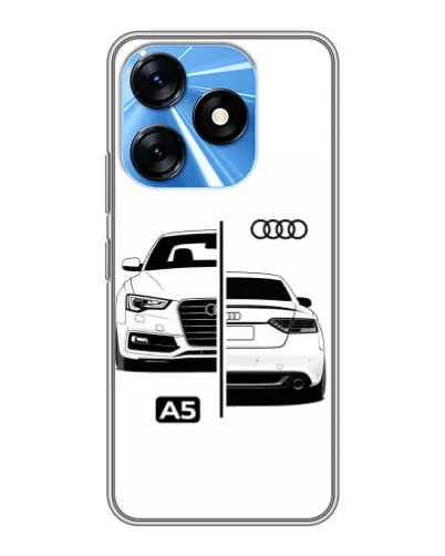 Чехол для TECNO Spark 10 с картинкой «Audi — контрастный дизайн» Чехол для TECNO Spark 10 с картинкой «Audi — контрастный дизайн»