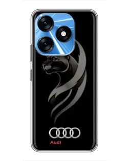 Чохол для TECNO Spark 10 з картинкою «Графіка — пантера та Audi» Чохол для TECNO Spark 10 з картинкою «Графіка — пантера та Audi»