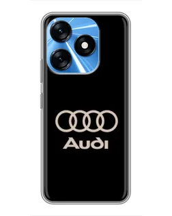 Чохол для TECNO Spark 10 з картинкою «Audi — золотий логотип» Чохол для TECNO Spark 10 з картинкою «Audi — золотий логотип»