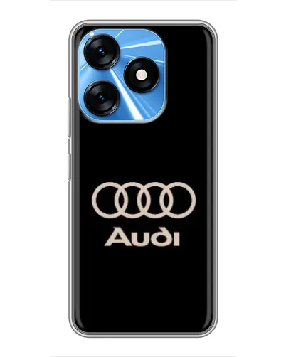 Чехол для TECNO Spark 10 с картинкой «Audi — золотой логотип» Чехол для TECNO Spark 10 с картинкой «Audi — золотой логотип»