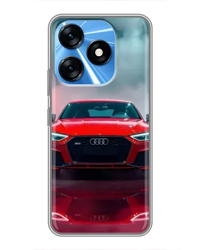 Чехол для TECNO Spark 10 с картинкой «Audi RS — красный стиль» Чехол для TECNO Spark 10 с картинкой «Audi RS — красный стиль»