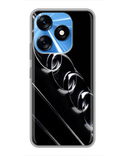 Чехол для TECNO Spark 10 с картинкой «Audi — абстрактные кольца» Чехол для TECNO Spark 10 с картинкой «Audi — абстрактные кольца»