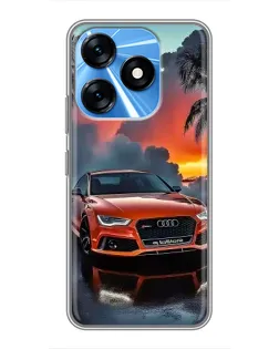 Чохол для TECNO Spark 10 з картинкою «Audi — захід сонця» Чохол для TECNO Spark 10 з картинкою «Audi — захід сонця»