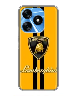 Чехол для TECNO Spark 10 с картинкой «Lamborghini Stripe желтый» Чехол для TECNO Spark 10 с картинкой «Lamborghini Stripe желтый»
