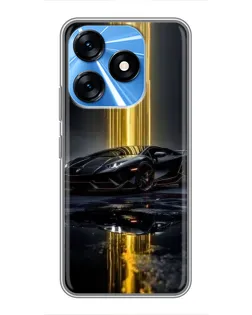 Чехол для TECNO Spark 10 с картинкой «Ночной Lamborghini драйв» Чехол для TECNO Spark 10 с картинкой «Ночной Lamborghini драйв»