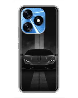 Чехол для TECNO Spark 10 с картинкой «Lamborghini симметрия дорог» Чехол для TECNO Spark 10 с картинкой «Lamborghini симметрия дорог»