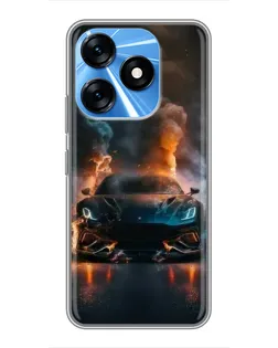 Чехол для TECNO Spark 10 с картинкой «Lamborghini дымная эстетика» Чехол для TECNO Spark 10 с картинкой «Lamborghini дымная эстетика»