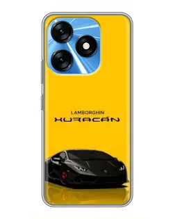 Чехол для TECNO Spark 10 с картинкой «Lamborghini Huracan черный» Чехол для TECNO Spark 10 с картинкой «Lamborghini Huracan черный»
