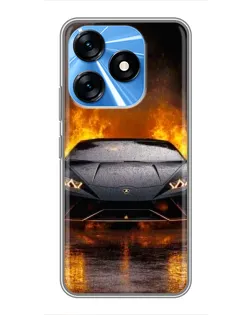 Чехол для TECNO Spark 10 с картинкой «Lamborghini в огне» Чехол для TECNO Spark 10 с картинкой «Lamborghini в огне»