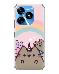 Чехол для TECNO Spark 10 с картинкой «Единорог Pusheen» Чехол для TECNO Spark 10 с картинкой «Единорог Pusheen»