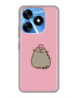Чехол для TECNO Spark 10 с картинкой «Pusheen сердце» Чехол для TECNO Spark 10 с картинкой «Pusheen сердце»