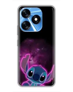 Чехол для TECNO Spark 10 с картинкой «Неоновый Stitch» Чехол для TECNO Spark 10 с картинкой «Неоновый Stitch»