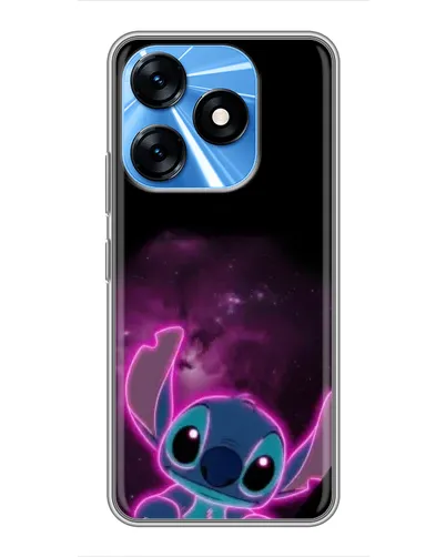Чехол для TECNO Spark 10 с картинкой «Неоновый Stitch»