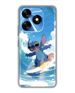 Чехол для TECNO Spark 10 с картинкой «Стич на волне» Чехол для TECNO Spark 10 с картинкой «Стич на волне»