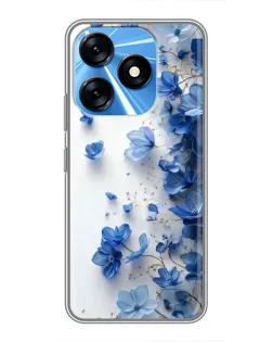 Чохол для TECNO Spark 10 з картинкою «Блакитний квітковий каскад» Чохол для TECNO Spark 10 з картинкою «Блакитний квітковий каскад»
