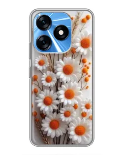 Чохол для TECNO Spark 10 з картинкою «Білі сухоцвіти» Чохол для TECNO Spark 10 з картинкою «Білі сухоцвіти»