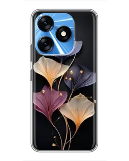 Чохол для TECNO Spark 10 з картинкою «Лілові квіти грації» Чохол для TECNO Spark 10 з картинкою «Лілові квіти грації»