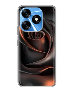Чохол для TECNO Spark 10 з картинкою «Шовкова чорна троянда» Чохол для TECNO Spark 10 з картинкою «Шовкова чорна троянда»