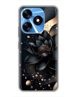 Чохол для TECNO Spark 10 з картинкою «Чорний лотос» Чохол для TECNO Spark 10 з картинкою «Чорний лотос»