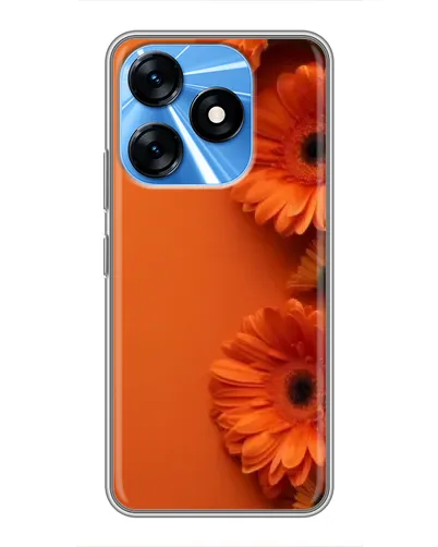 Чехол для TECNO Spark 10 с картинкой «Оранжевые герберы» Чехол для TECNO Spark 10 с картинкой «Оранжевые герберы»
