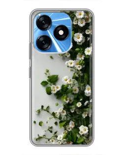 Чохол для TECNO Spark 10 з картинкою «Гілка дрібних білих квітів» Чохол для TECNO Spark 10 з картинкою «Гілка дрібних білих квітів»