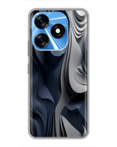 Чохол для TECNO Spark 10 з картинкою «Об'ємні сині складки» Чохол для TECNO Spark 10 з картинкою «Об'ємні сині складки»