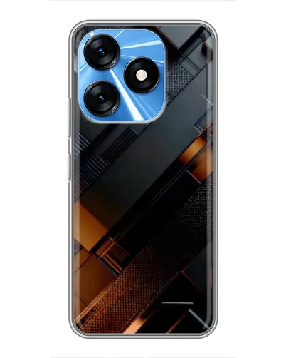 Чохол для TECNO Spark 10 з картинкою «Чорні геометричні блоки» Чохол для TECNO Spark 10 з картинкою «Чорні геометричні блоки»