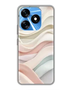 Чехол для TECNO Spark 10 с картинкой «Пастельные нежные волны» Чехол для TECNO Spark 10 с картинкой «Пастельные нежные волны»