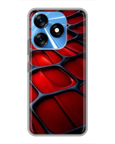 Чохол для TECNO Spark 10 з картинкою «Червона глянцева сітка» Чохол для TECNO Spark 10 з картинкою «Червона глянцева сітка»